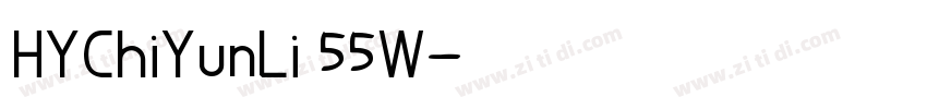 HYChiYunLi 55W字体转换